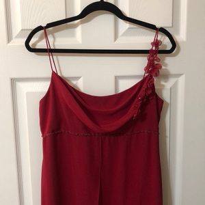 Red Formal David’s Bridal Bridesmaid Dress